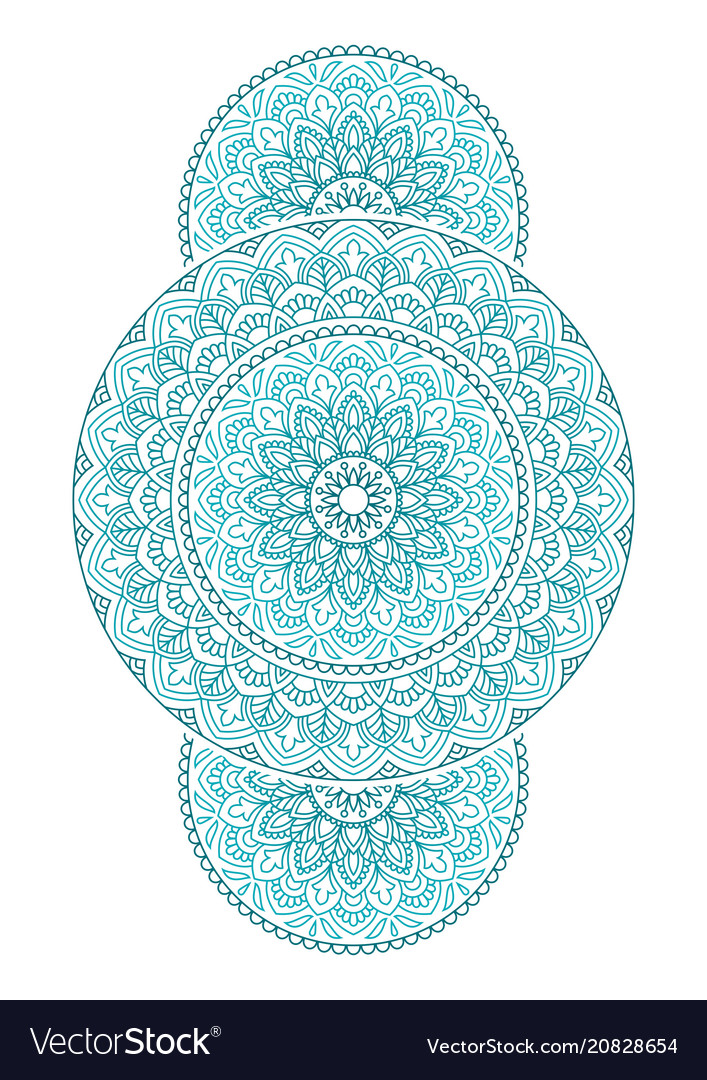 Mandala ornamental round pattern