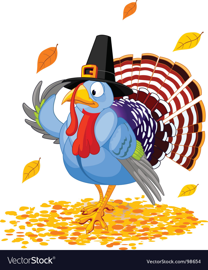 Pilgrim Turkey Royalty Free Vector Image Vectorstock Pilgrim Turkey Royalty Free Vector