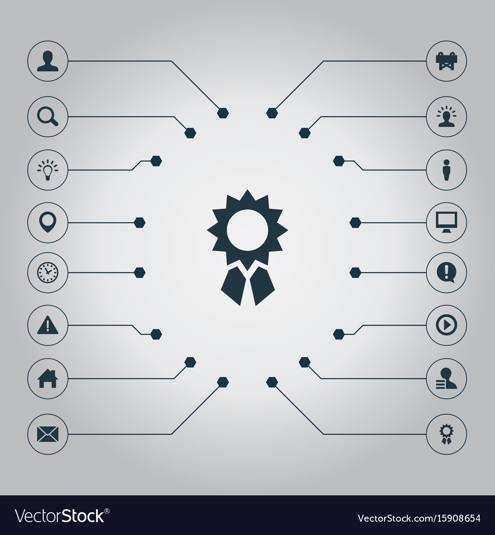 Set of simple web icons