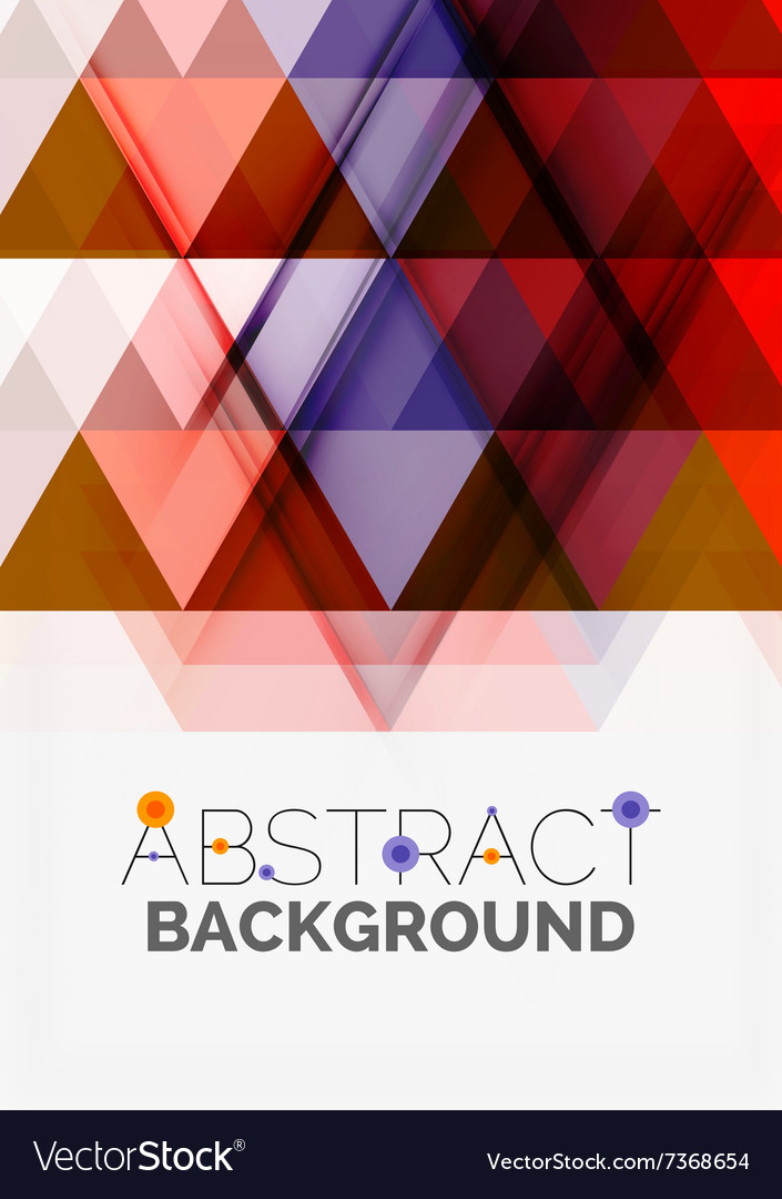 Transparent overlapping triangles on white