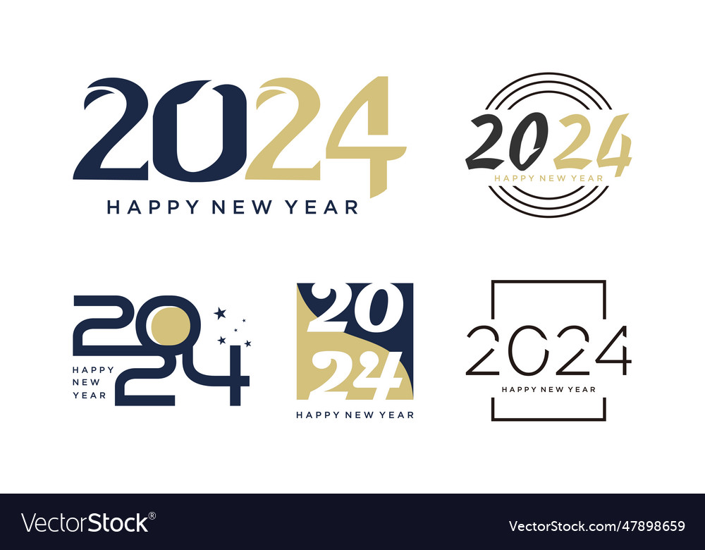 2024 logo design icon with creative concept Vector Image