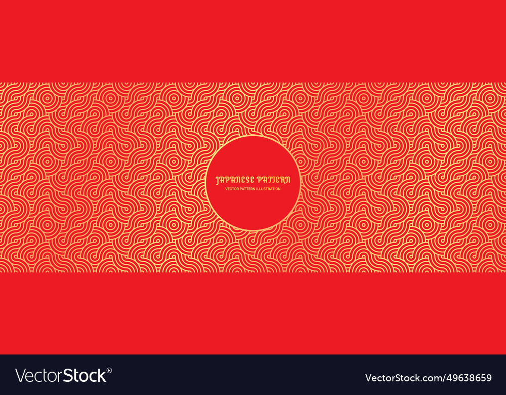 Chinese pattern ornament background red Royalty Free Vector