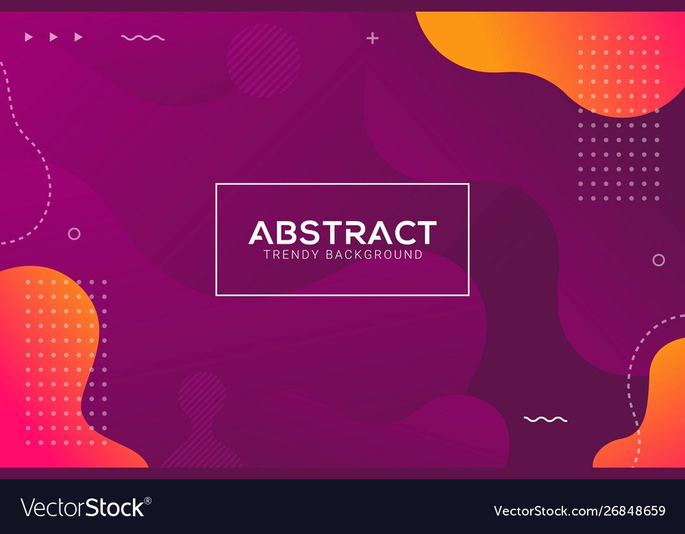Dynamic abstract liquid color gradation background vector image Dynamic abstract liquid color gradation background