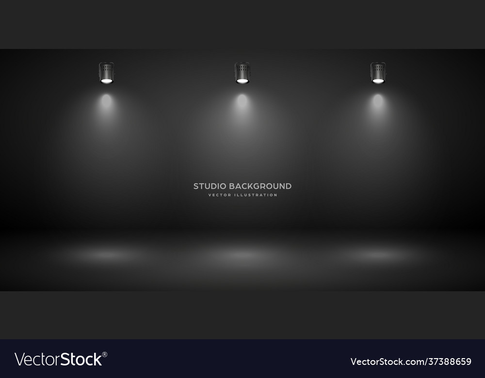 Empty gray studio abstract background Royalty Free Vector