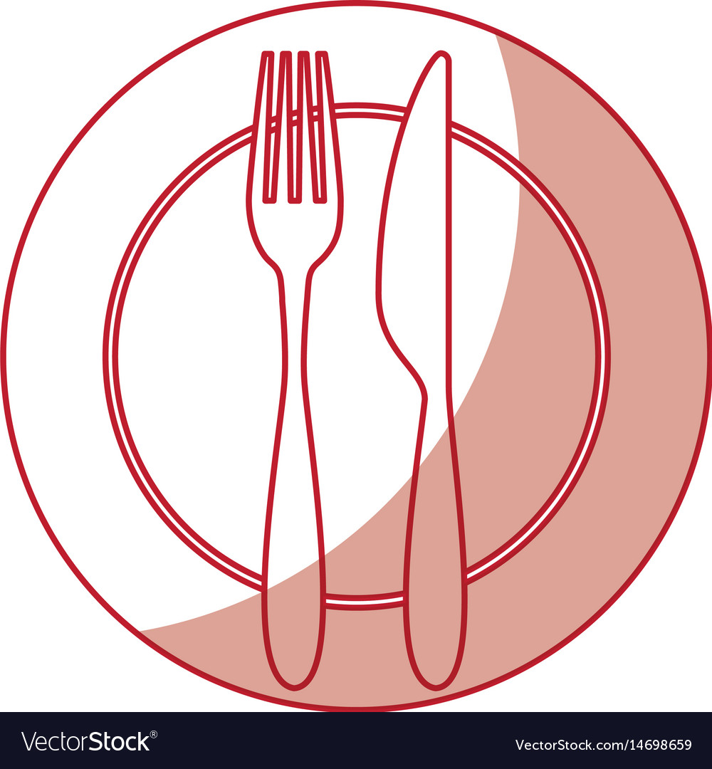 Fork and knife with dish cutlery