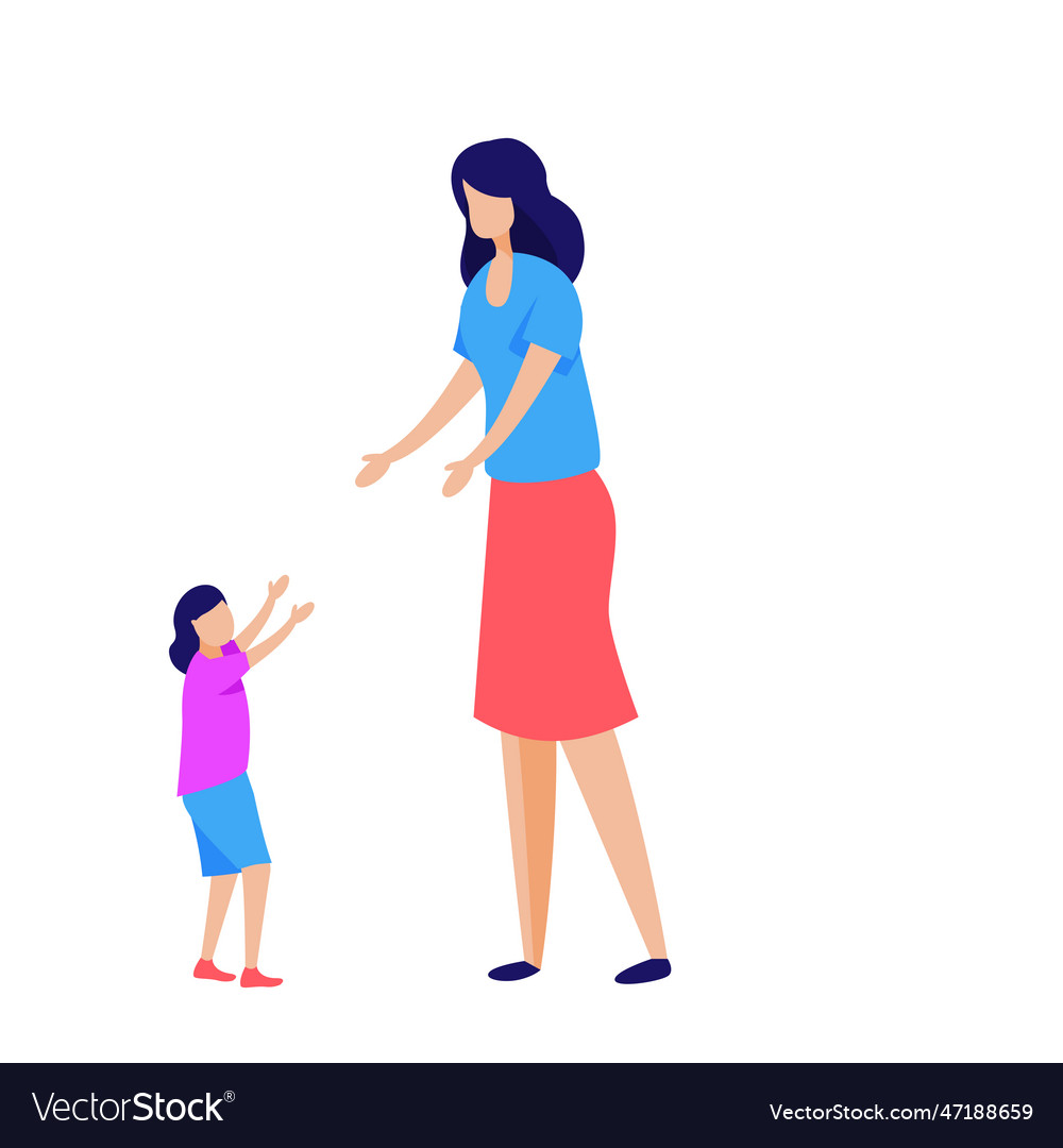 Kid making first steps Royalty Free Vector Image