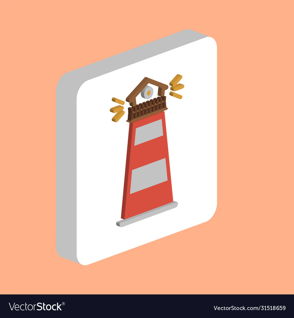 Lighthouse computer symbol Vector Image Lighthouse computer symbol