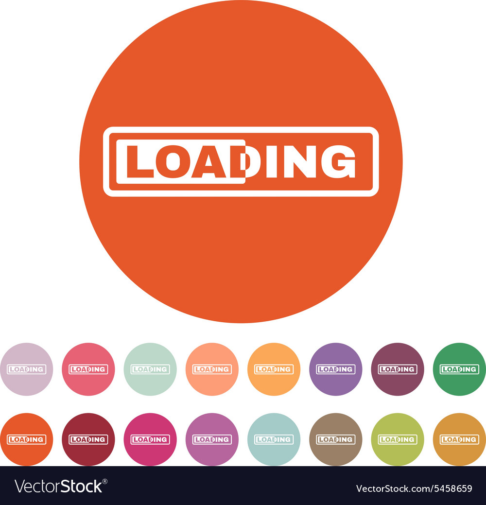Loading icon preloader symbol flat