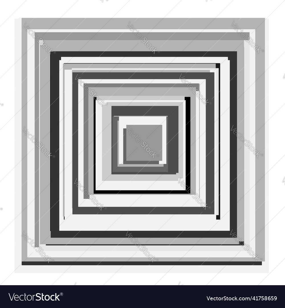 Überlappende zufällige Quadrate abstrakt grauskala Vector Image Überlappende zufällige Quadrate abstrakt grauskala
