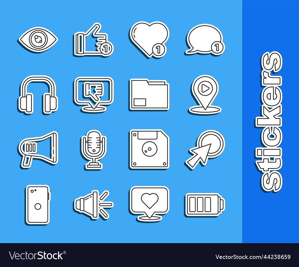 Set line battery charge level indicator arrow vector image Set line battery charge level indicator arrow