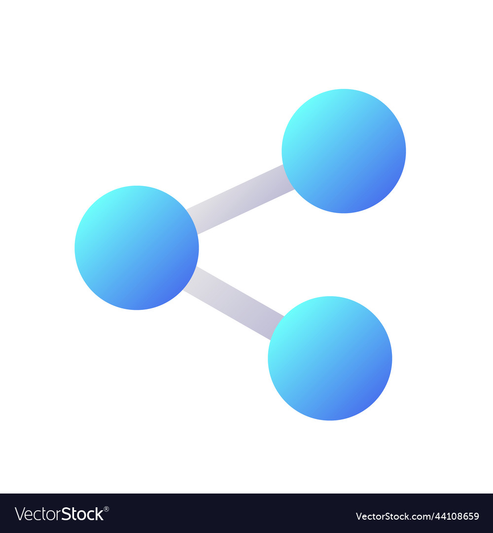 Share pixel perfect flat gradient two-color ui vector image Share pixel perfect flat gradient two-color ui