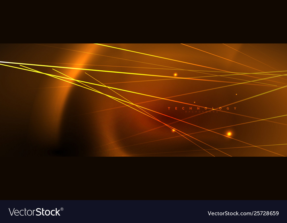 Shiny color neon light with lines abstract vector image Shiny color neon light with lines abstract