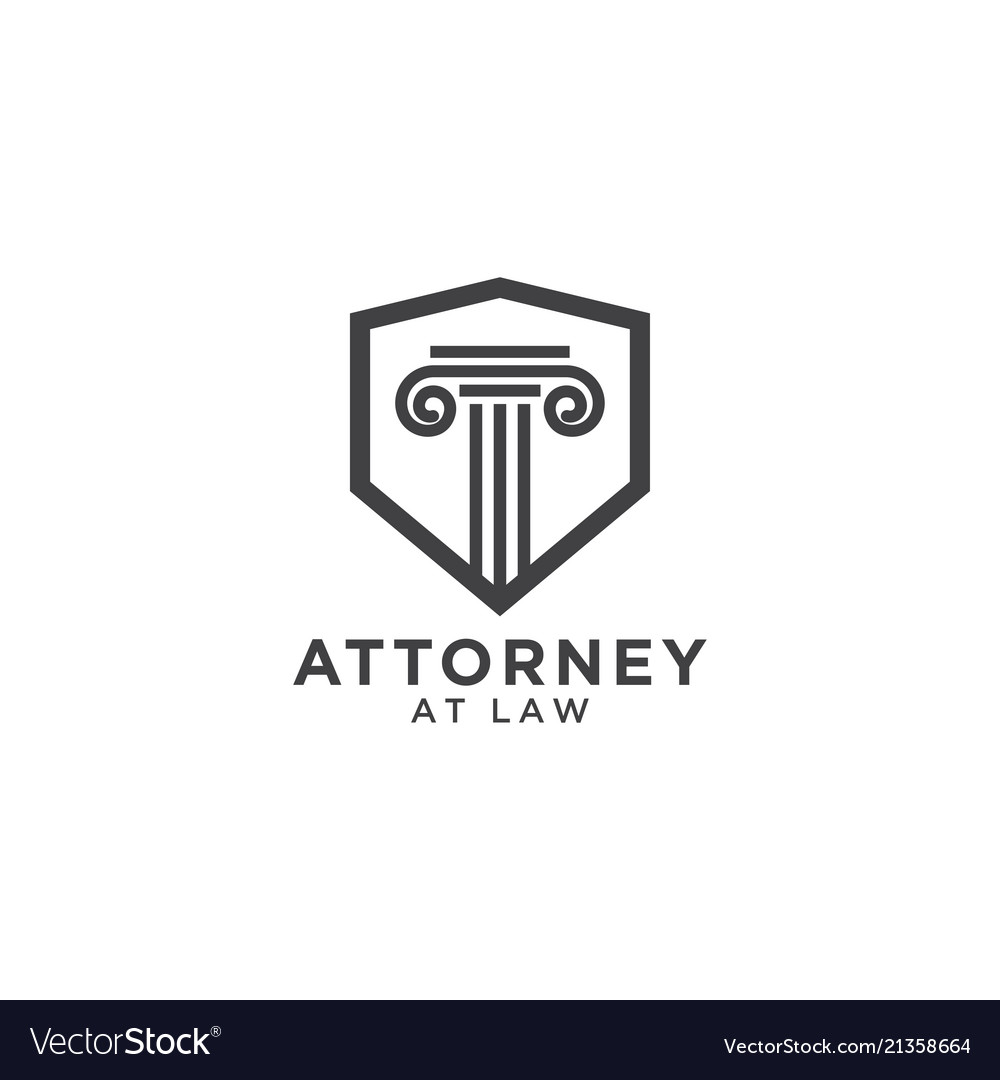 Attorney at law logo template