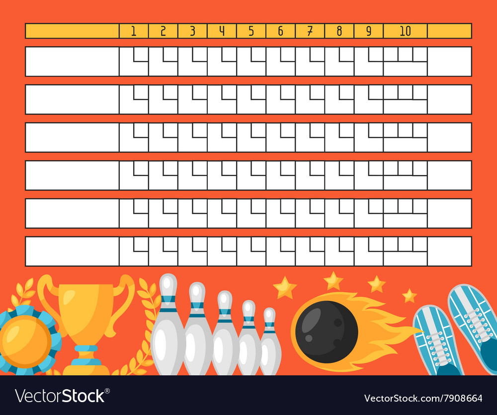 Bowling Score Card Printable Printable Templates