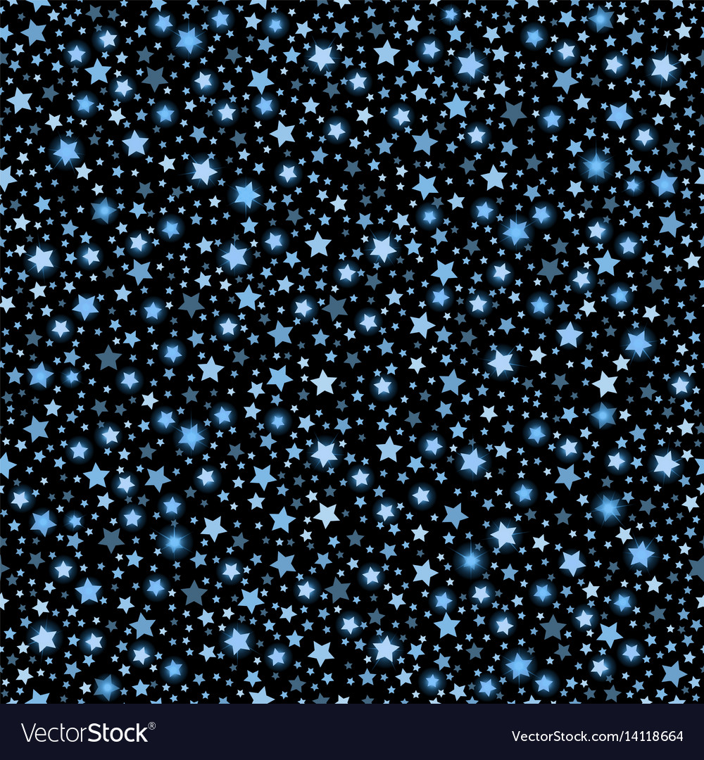 Cyan abstract shining falling stars seamless