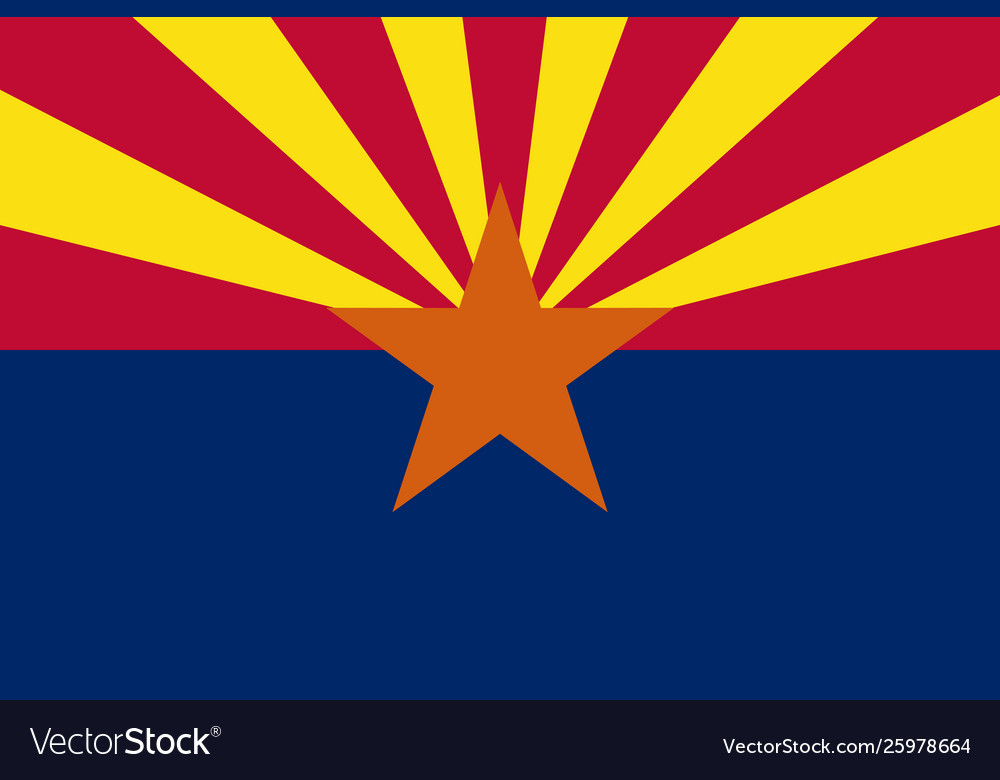 Flag arizona state united states