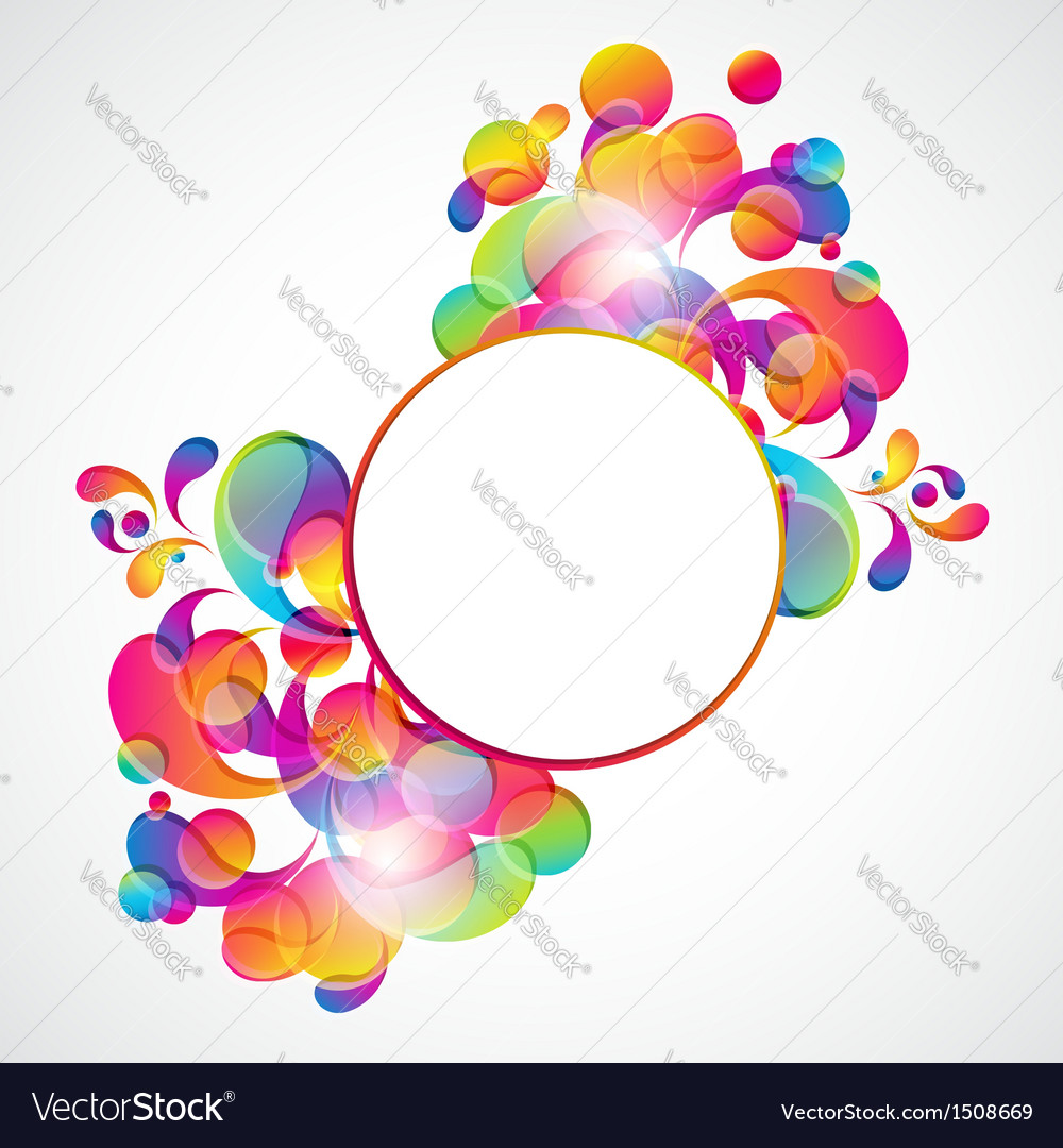 Abstract background with bright circles
