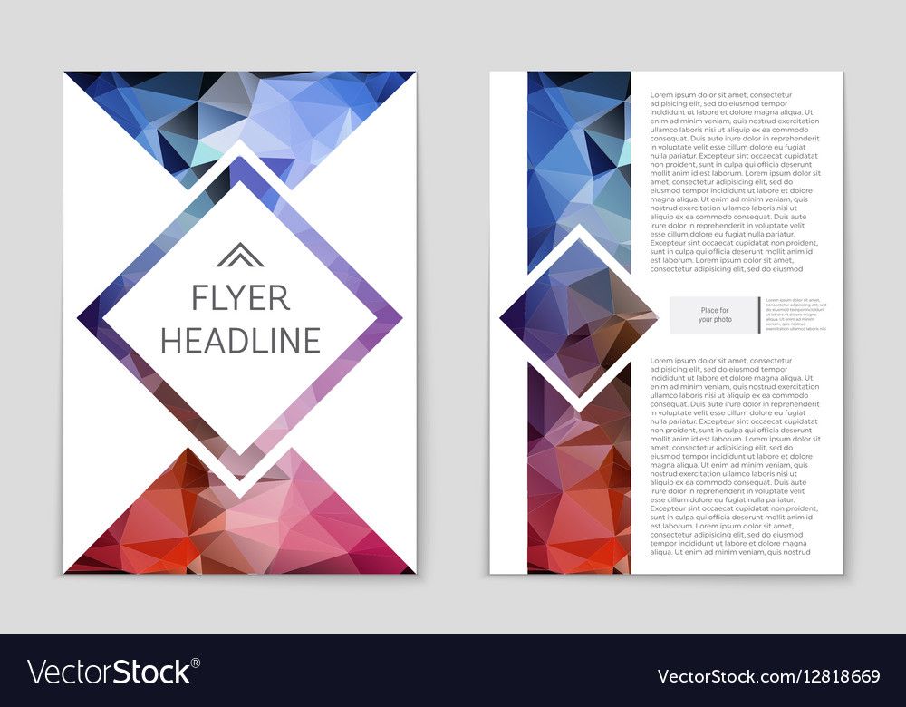 Abstract layout background set for art