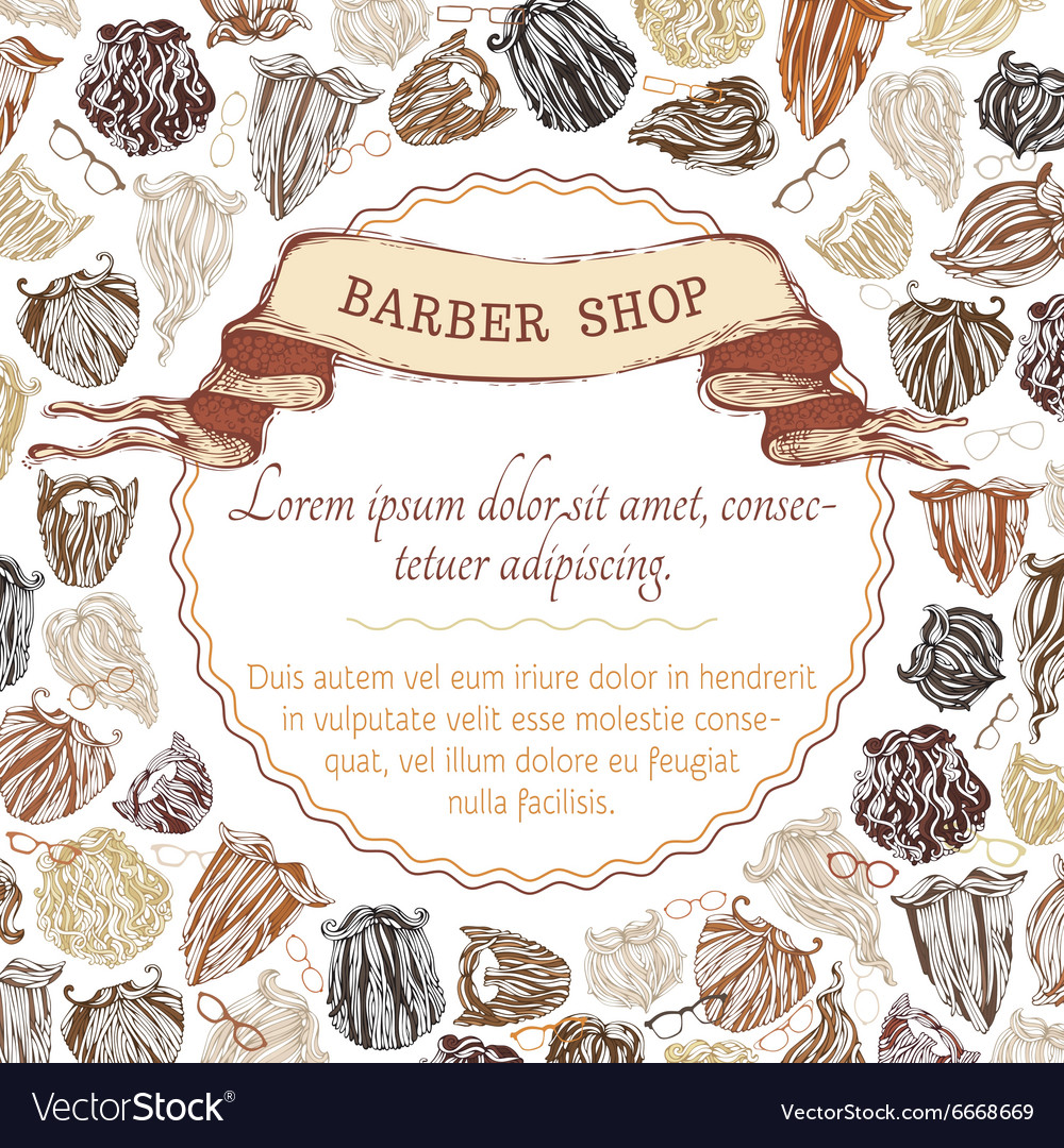 Barber shop background fashion man beards