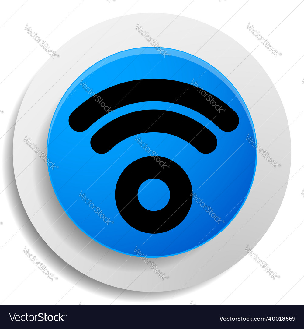 Cordless wireless connection wifi signal symbol Vector Image Cordless wireless connection wifi signal symbol