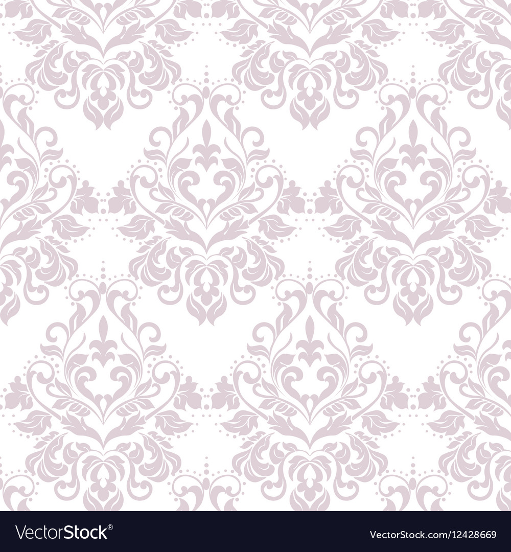 Floral damask ornament pattern