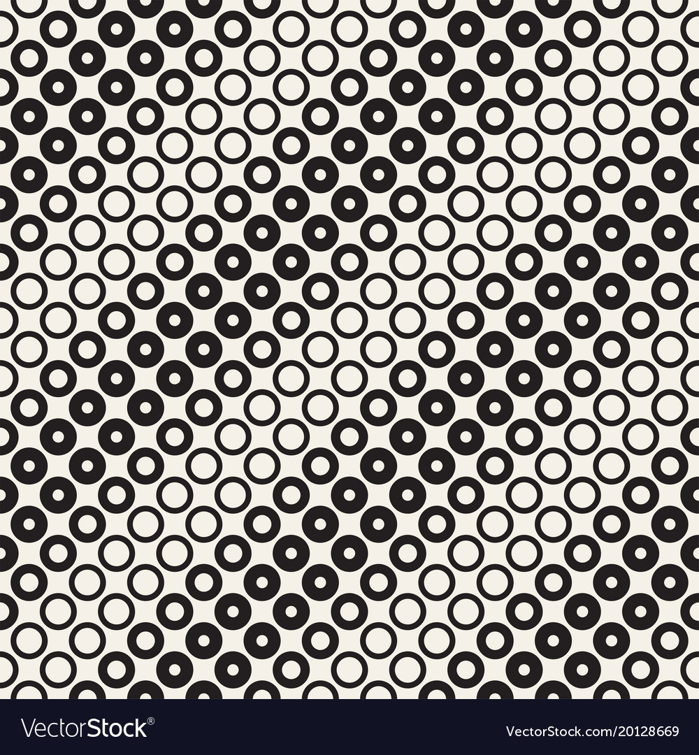 Halftone circles seamless pattern abstract Vector Image