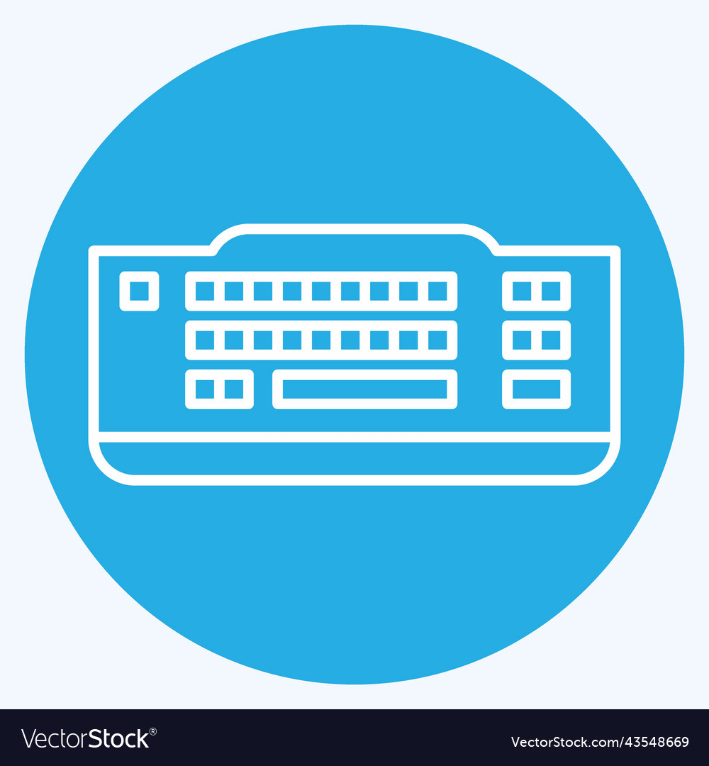 Icon keyboard suitable for computer components vector image Icon keyboard suitable for computer components