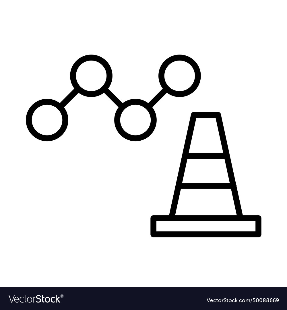 Implementation key performance indicator icon vector image Implementation key performance indicator icon
