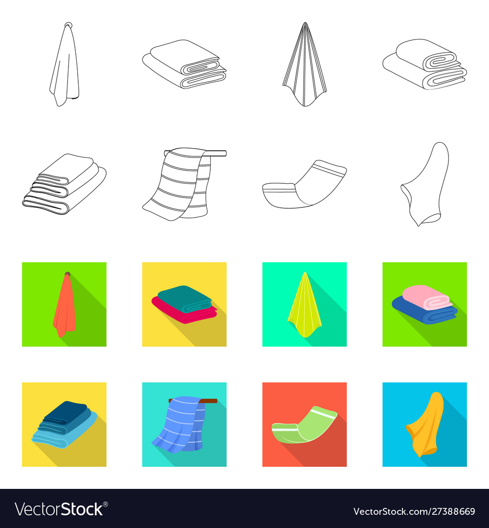 Isolated object soft and clean logo set vector image Isolated object soft and clean logo set