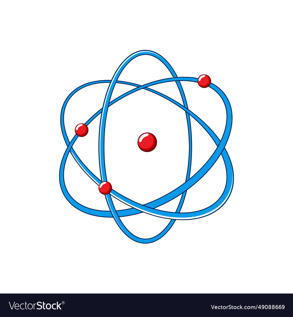 Micro atom cartoon Royalty Free Vector Image - VectorStock