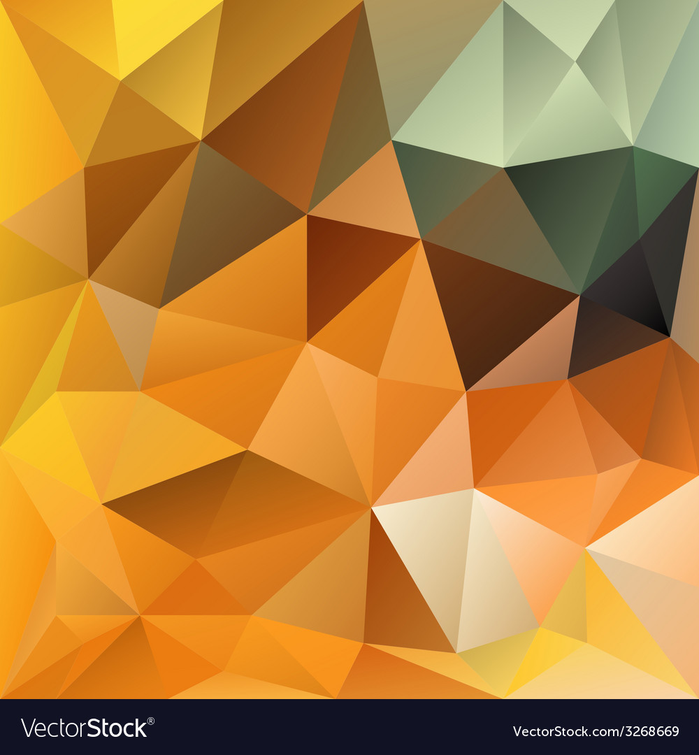 Orange autumn triangular background