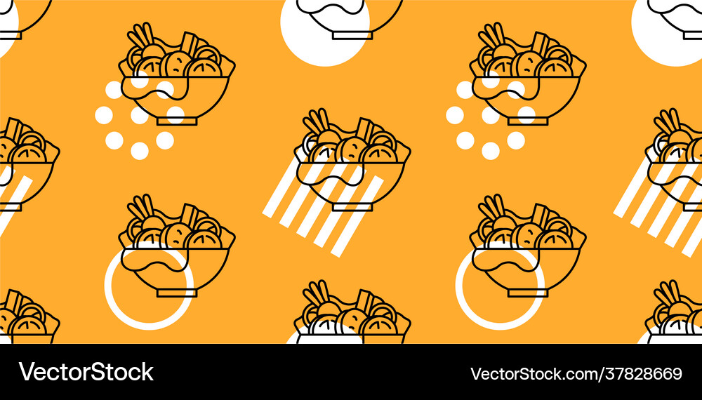 Plate salad seamless pattern Royalty Free Vector Image