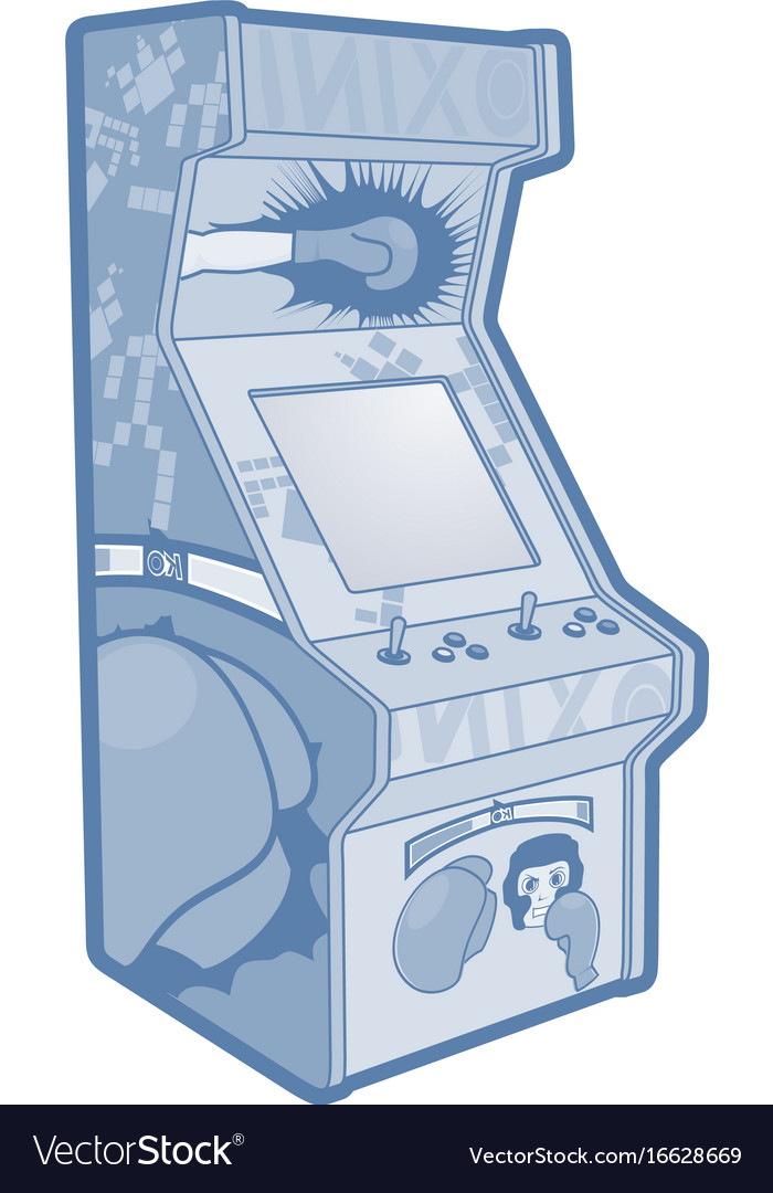 Retro Arcade Game Machine