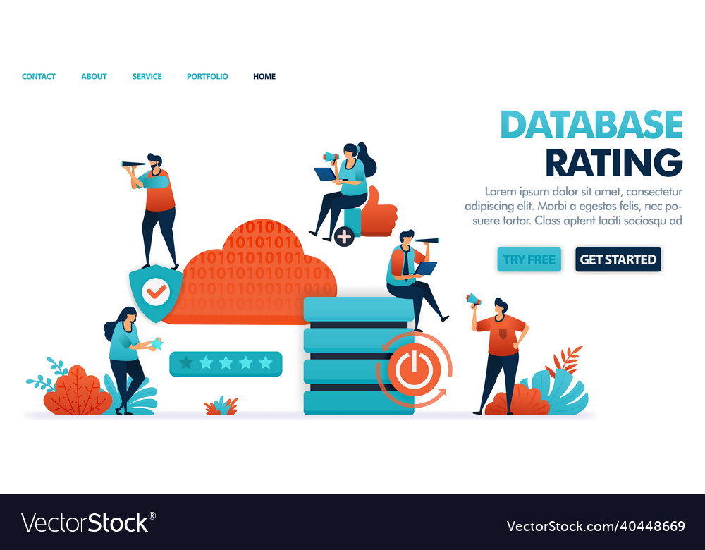 Satisfaction in hosting cloud domain and database Vector Image Satisfaction in hosting cloud domain and database