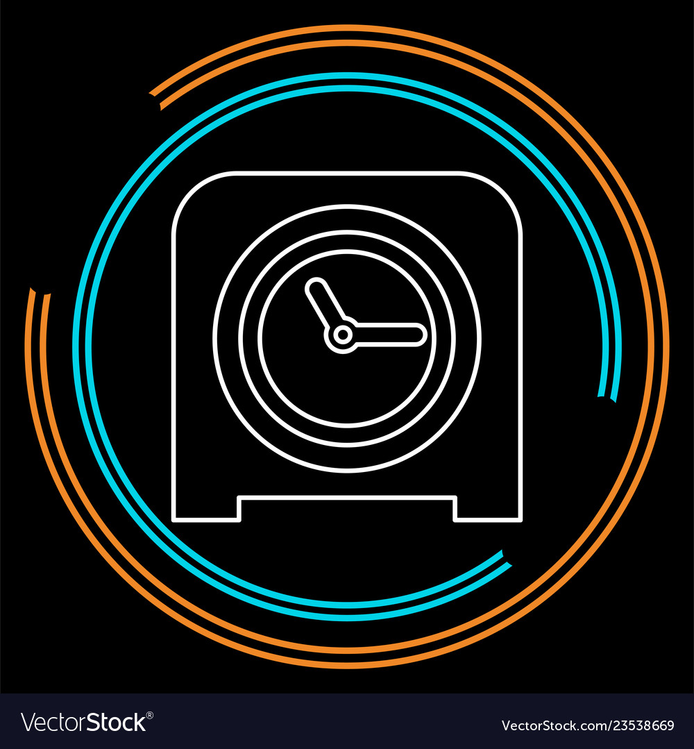 Table clock icon timer alarm
