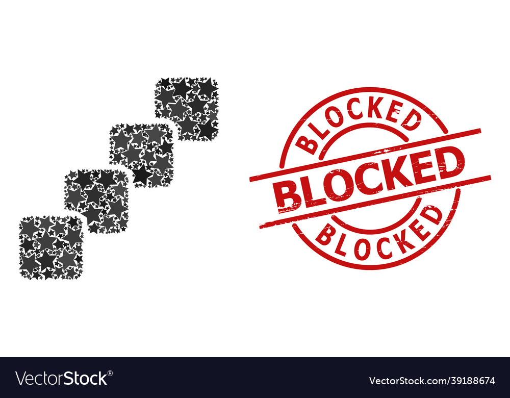 Blockchain star mosaic and blocked distress seal