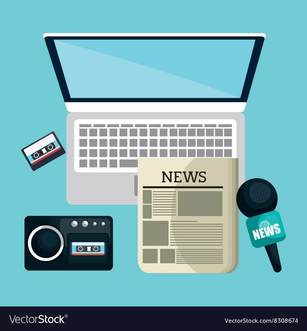 Breaking news design Royalty Free Vector Image