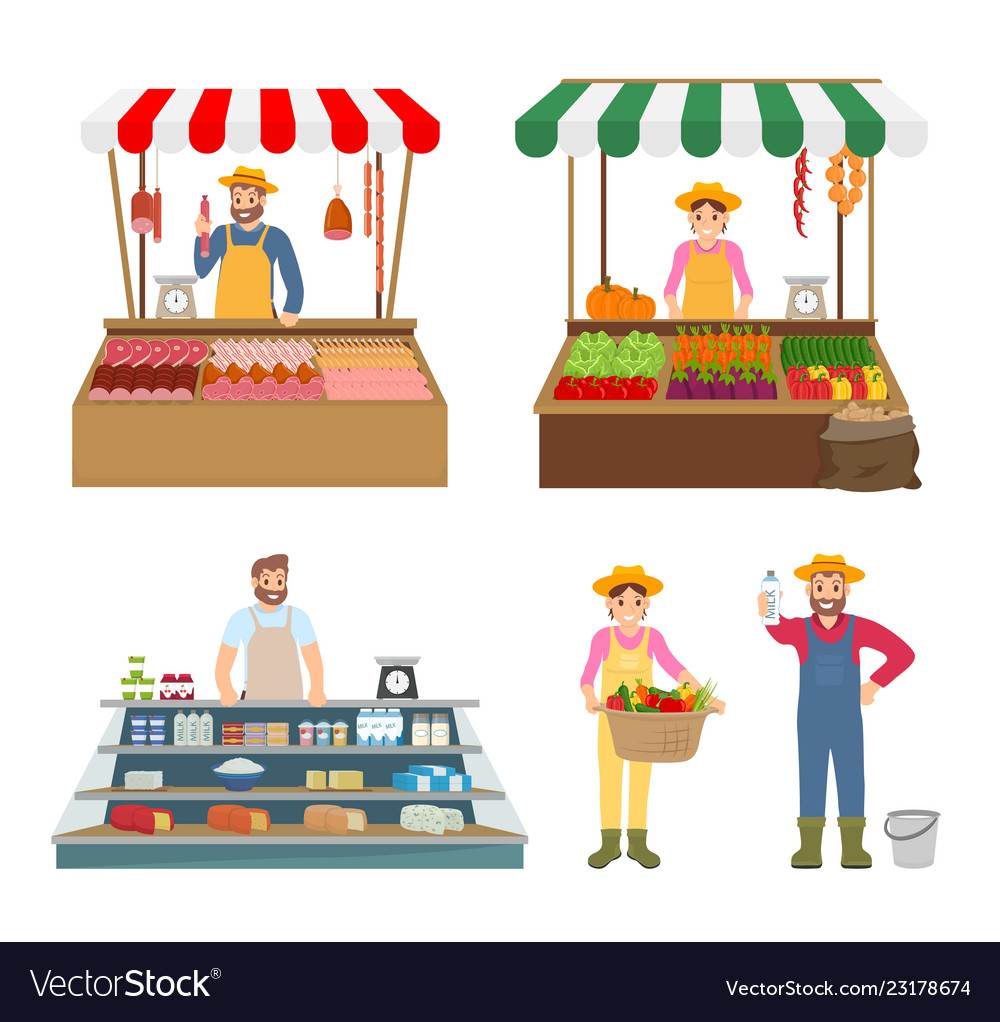Farm & Market Vendor Icons