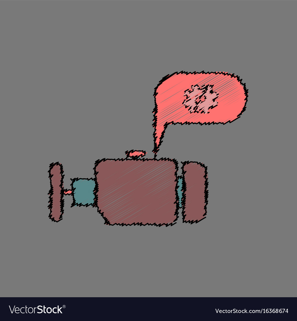 Flat icon design collection engine and broken