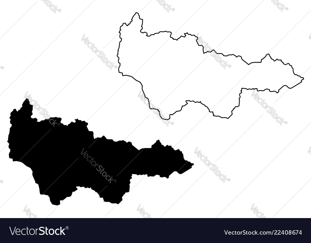 Khanty-mansi autonomous okrug map Royalty Free Vector Image