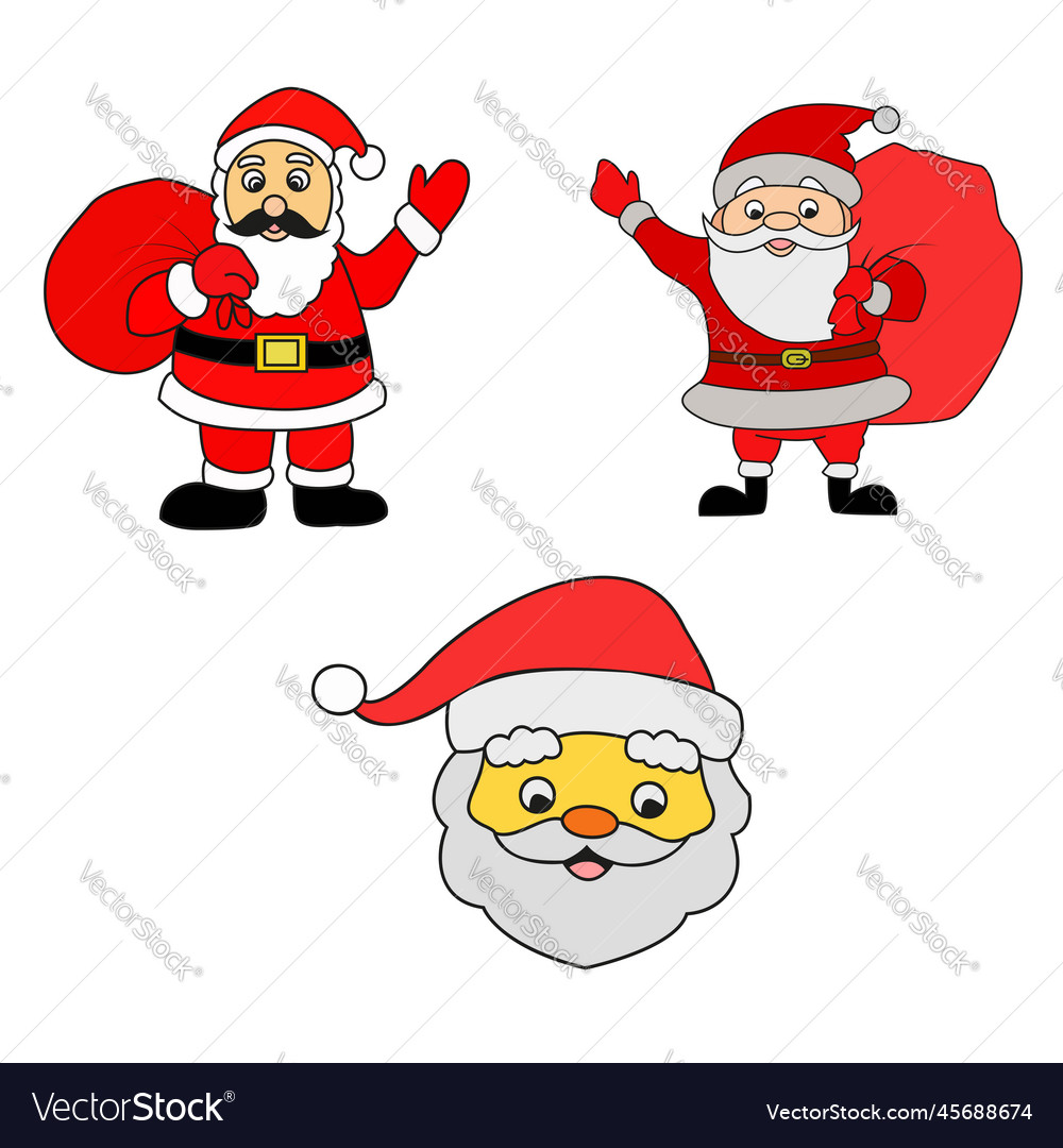 Santa claus editable file