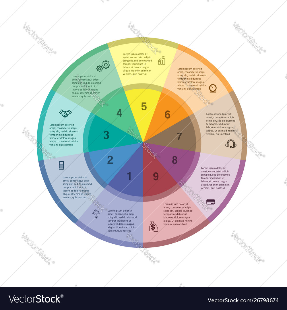 Template for infographics business project Vector Image