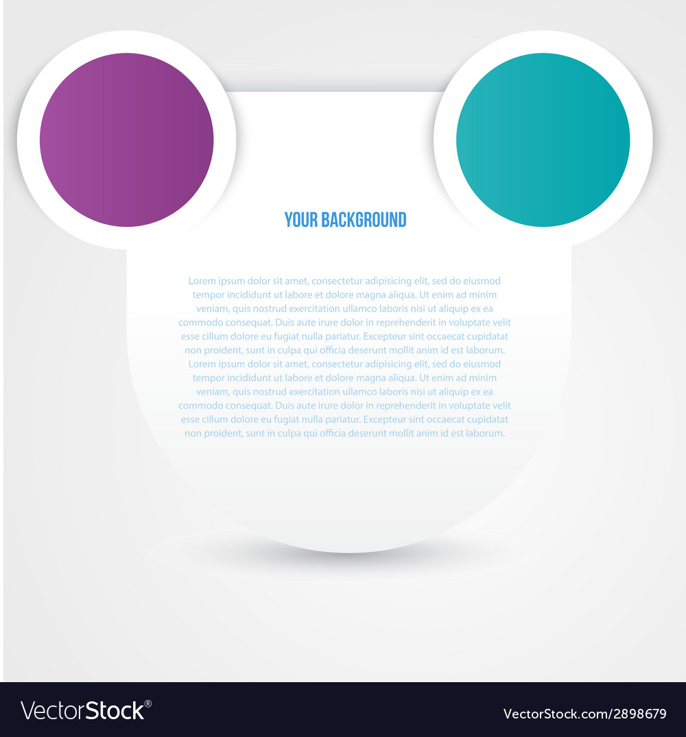 Abstract circles template object design