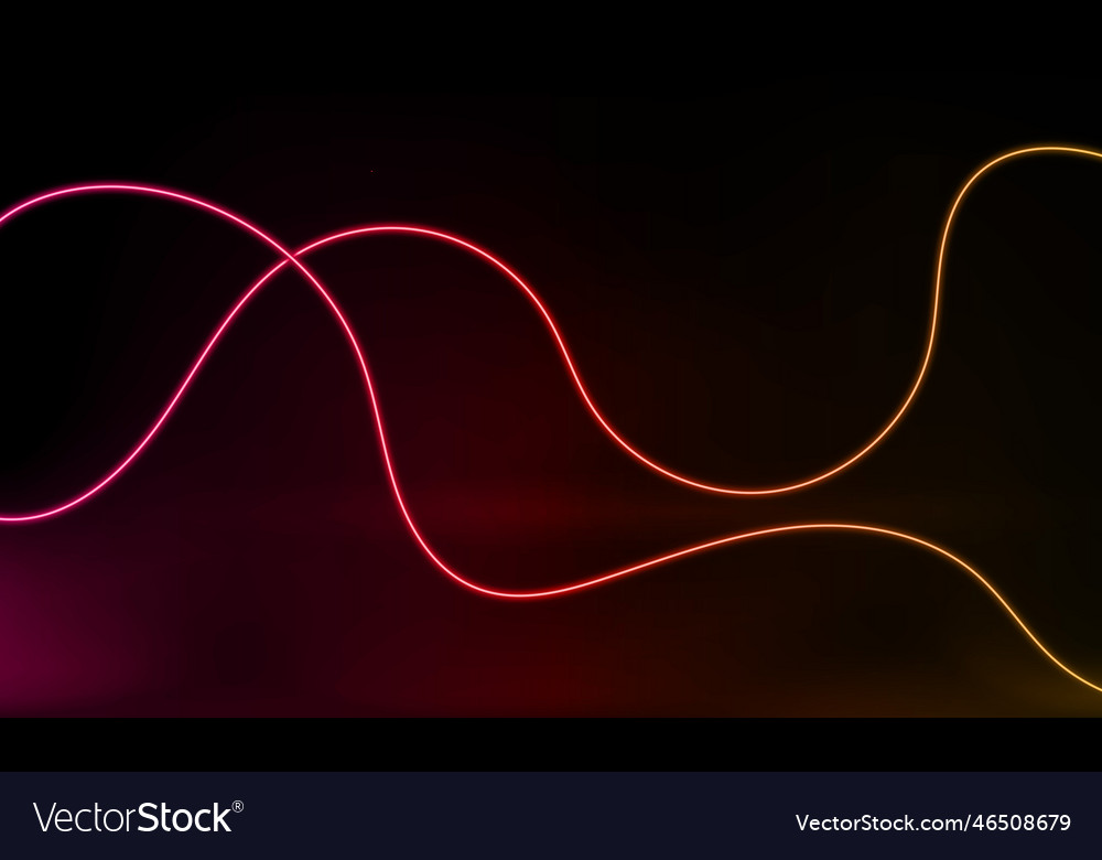 Abstract colorful neon background with wave line vector image Abstract colorful neon background with wave line