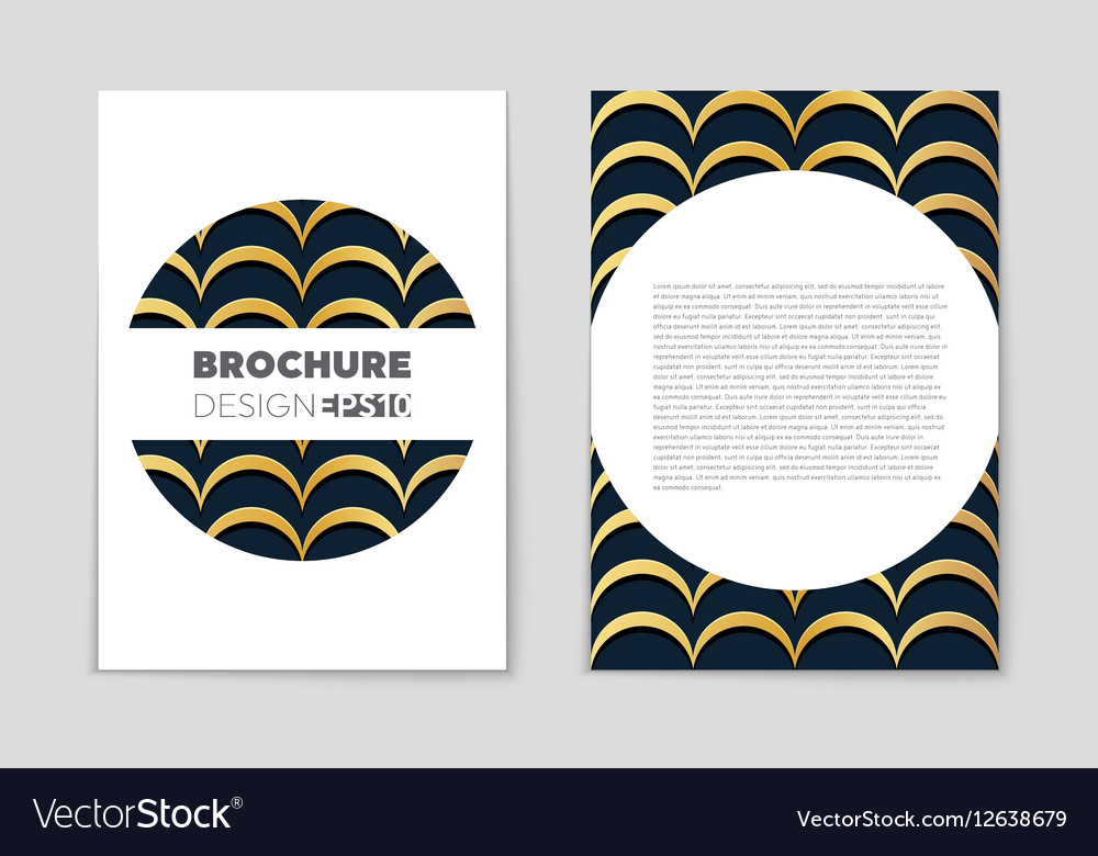 Abstract layout background set for art