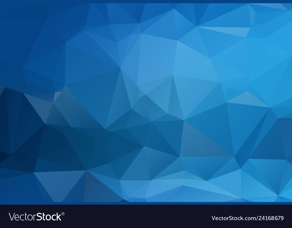 Blue white light polygonal mosaic background Vector Image