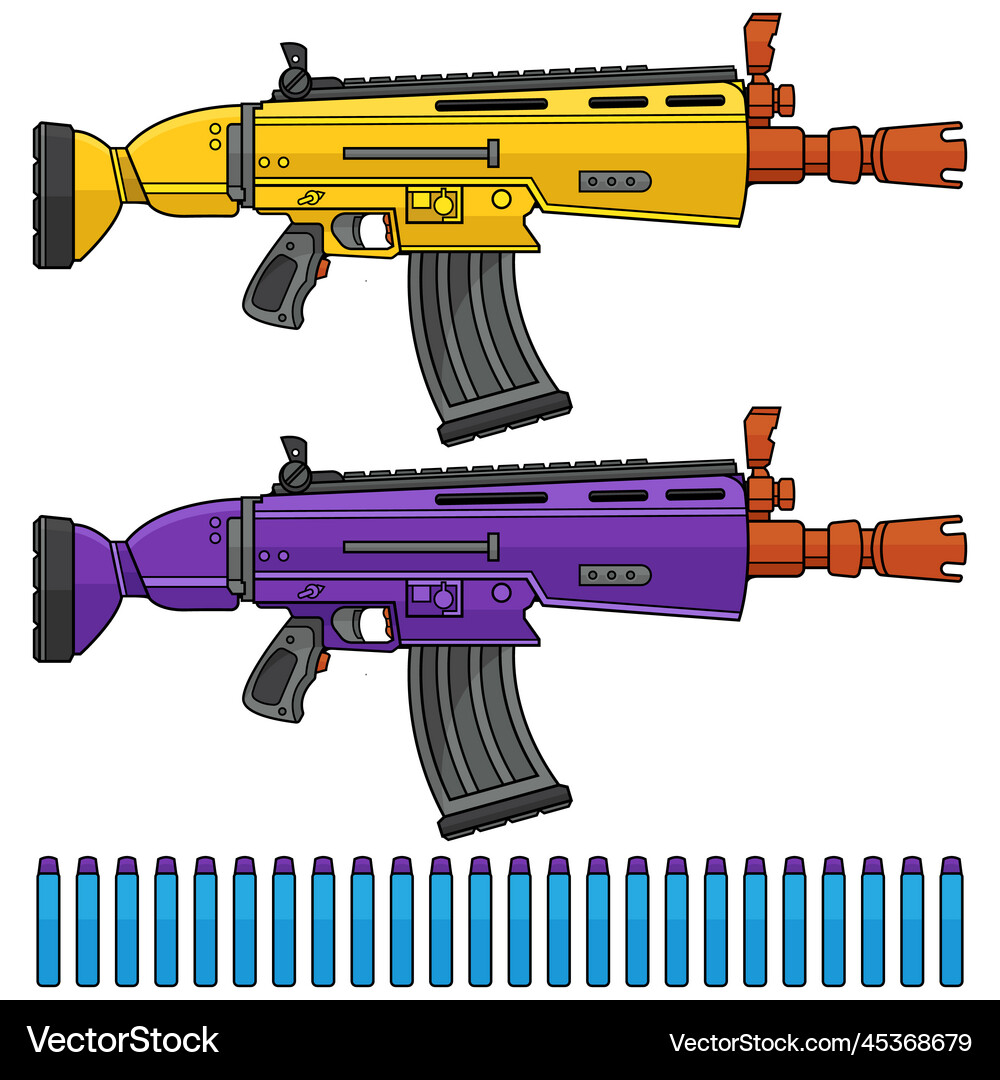 Child toy gun Royalty Free Vector Image - VectorStock