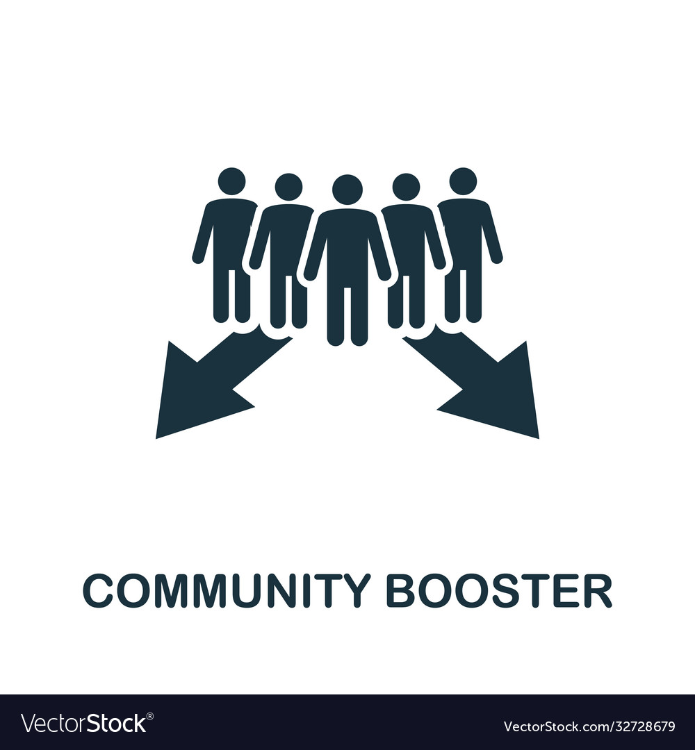 Community booster icon simple element from
