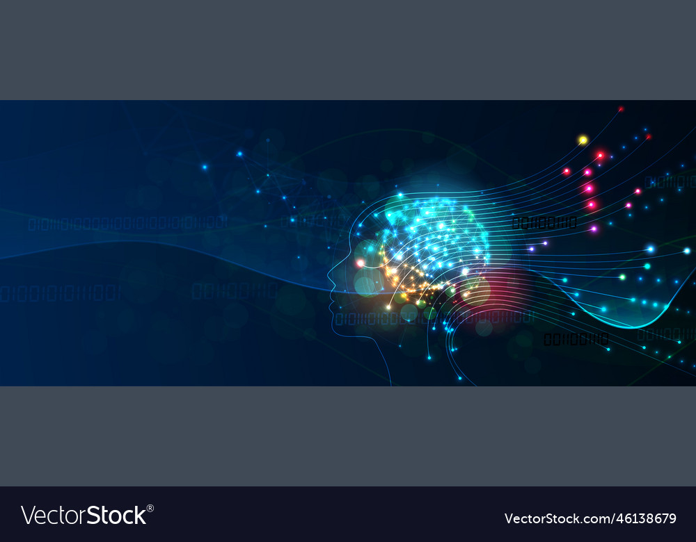Conceptual technology of artificial intelligence vector image Conceptual technology of artificial intelligence