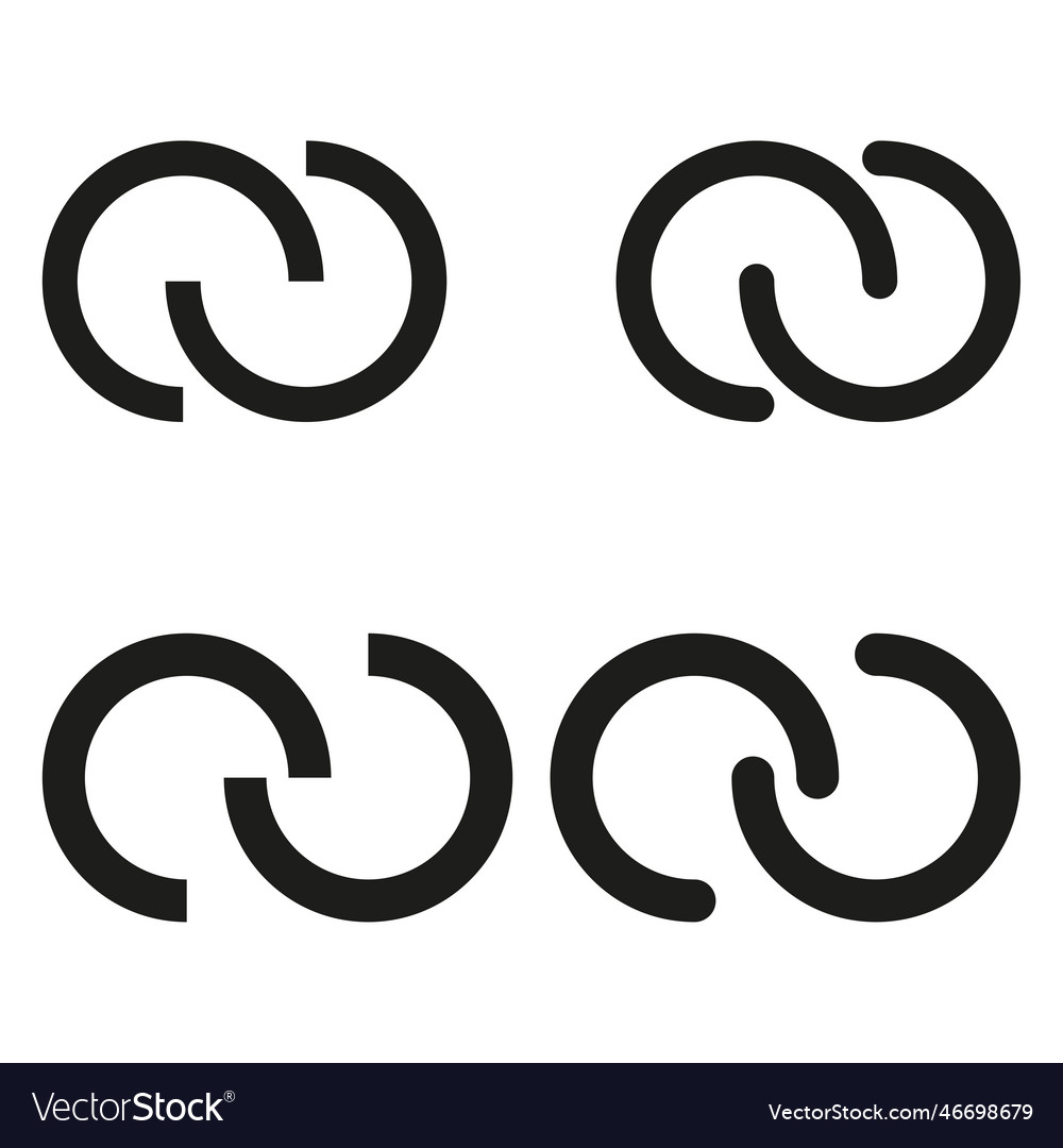 Interlace interconnected intersecting circles